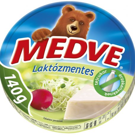 Medve laktózmentes ömlesztett sajt cikkelyes 140g
