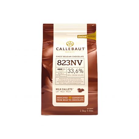 Callebaut 823NV tejcsokoládé pasztilla 33,6% 2,5kg