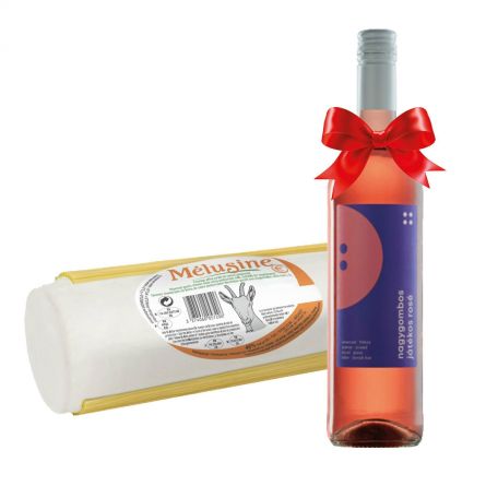 Soignon natúr kérges kecskesajt 0,85kg + ajándék Nagygombos rosé bor 0,7l