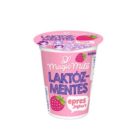Magic Milk laktózmentes joghurt epres 2,8% 150g