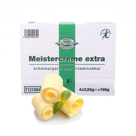 Meistercreme extra krémmargarin A+D vit. 80% 10kg 4x2,5kg
