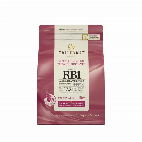 Callebaut RB1 ruby mártó csokoládé 47,3% 2,5kg