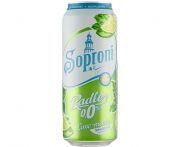Soproni Radler Lime-Menta alkoholmentes sörital 0,5 l doboz