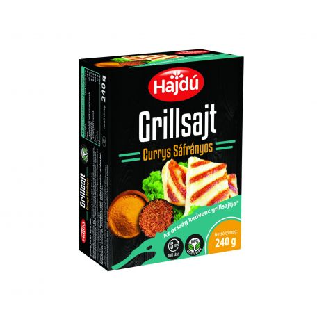 Hajdú currys sáfrányos grillsajt 240g