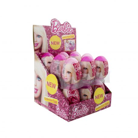 Barbie plastic eggs /18db meglepetés tojás cukorkával