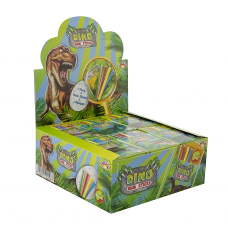 Dino bubble gum sticks/18db rágógumi