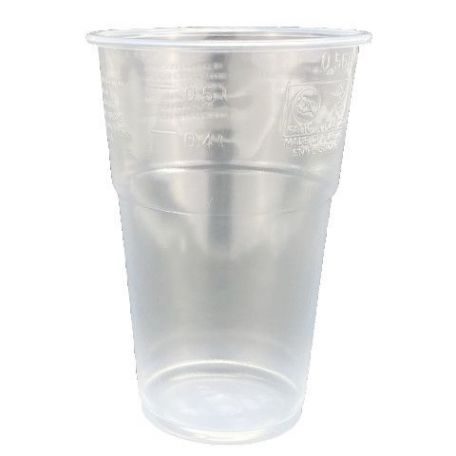 Műanyag sörös pohár 5 dl 50db/csomag
