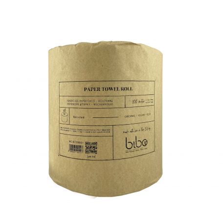 Bibo újrahasznosított 2 rétegű fehér papírtörlő 19cm/100m 370lap