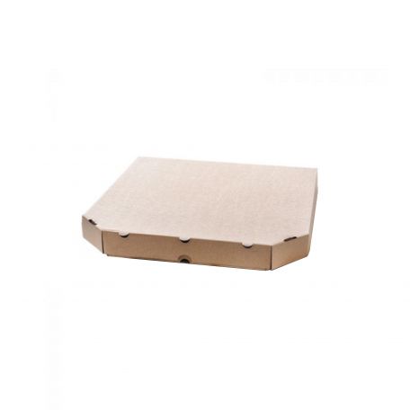 Pizzadoboz barna 45×45×4,5 4szögl. (50db/csomag)