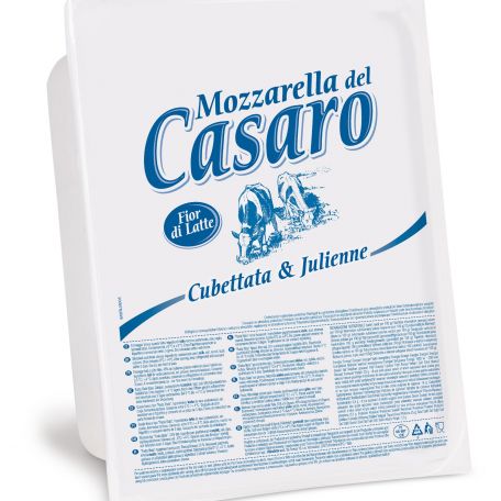 Valcolatte fior di latte julienne reszelt mozzarella sajt 2,5kg